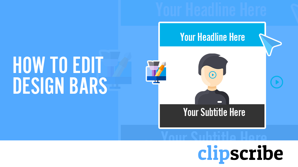 How to edit design bars